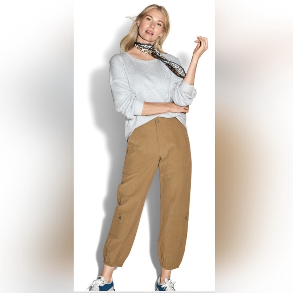CABI Galaxy Cargo Pant 6480 Khaki Relaxed Jogger